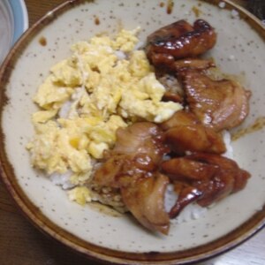 鶏の味噌照り焼き丼★